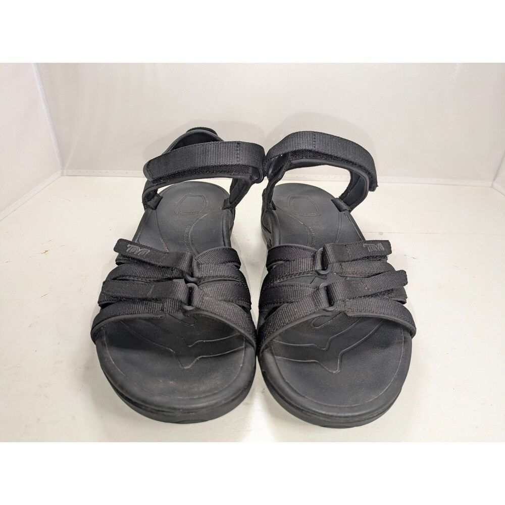 Teva Black Strappy Hiking Walking Sandals Size 9 Outdoor Sport Comfort